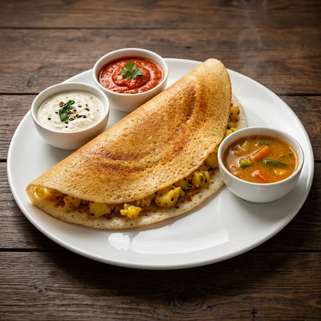 Masala Dosa at Virunthu, South Indian restaurant near Penbrooke Meadows, Calgary