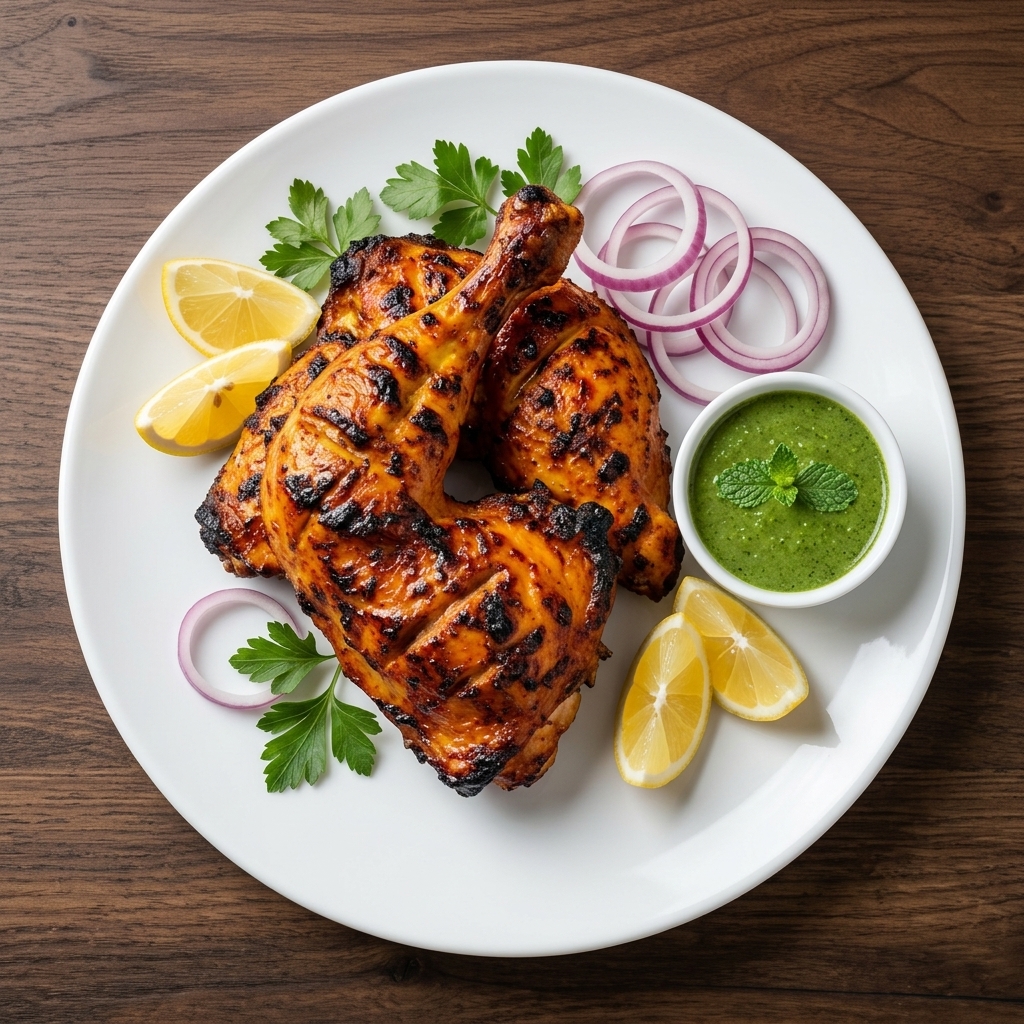 Tandoori Chicken at Virunthu, South Indian restaurant on 52 Street SE, Calgary